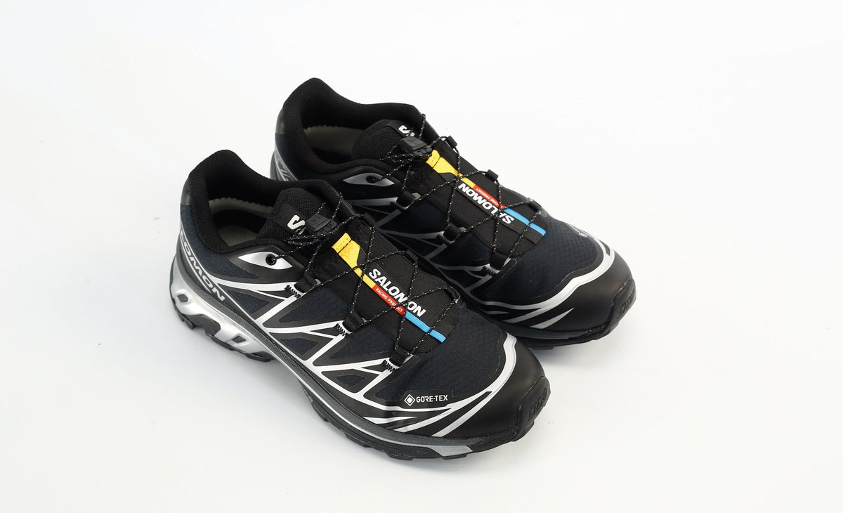 Salomon XT-6 GTX Trail Running Shoes "Black Silver"- outdoor hiking shoes/Women's Shoe Sale / Men's Shoe Sale