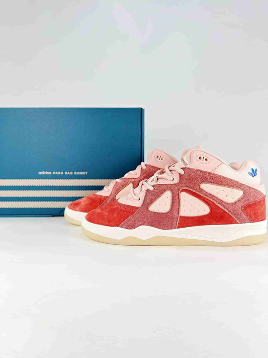 Adidas x Bad Bunny Forum Mid "Red Pink"-Classic sneakers，Adidas Women's Shoe Sale / Men's Shoe Sale