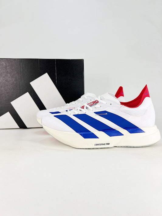 adidas Adizero Adios Pro 4 "White Blue Red"-Classic sneakers，Adidas Women's Shoe Sale / Men's Shoe Sale