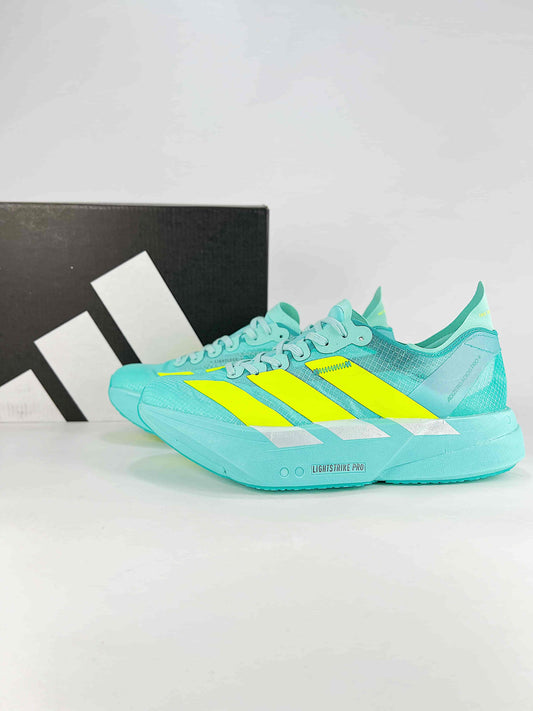 adidas Adizero Adios Pro 4 "Cyan Yellow"-Classic sneakers，Adidas Women's Shoe Sale / Men's Shoe Sale