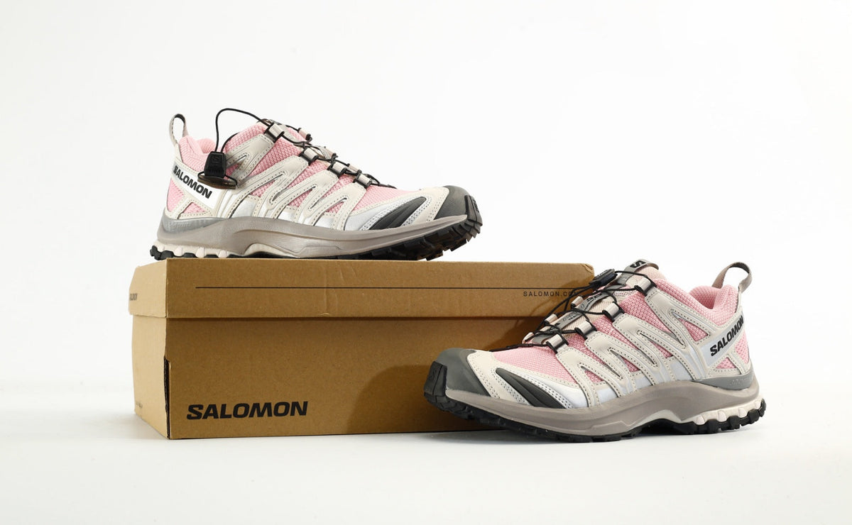 Salomon XA PRO 3D "Pink White Grey" Outdoor Trail Hiking Shoes- outdoor hiking shoes/Women's Shoe Sale / Men's Shoe Sale