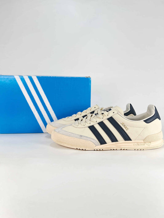 Adidas Jeans "Cream White Navy Blue"-Classic sneakers，Adidas Women's Shoe Sale / Men's Shoe Sale