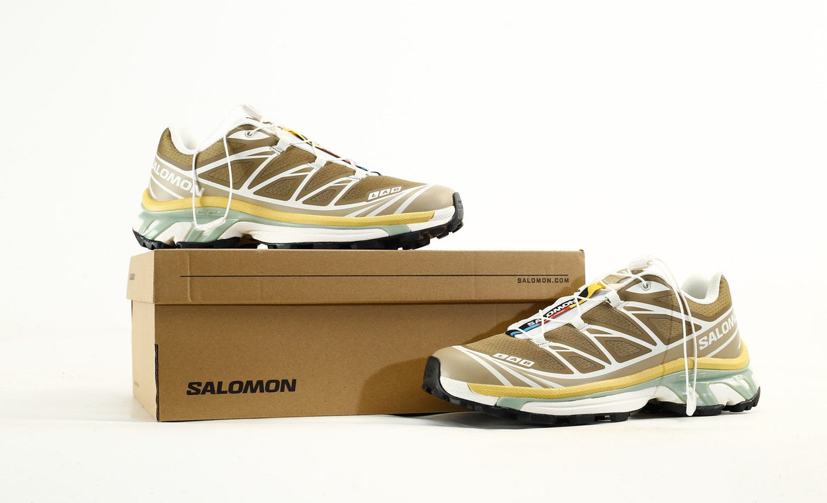 Salomon S-LAB XT-6 Men Women Outdoor Trail Running Shoes "Khaki Yellow Green"