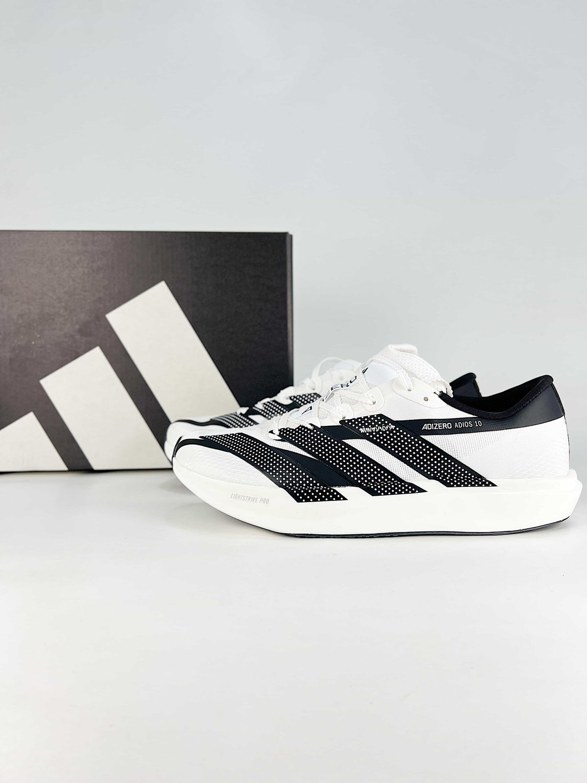 Adidas Adizero Adios 10 "White Black"-Classic sneakers，Adidas Women's Shoe Sale / Men's Shoe Sale